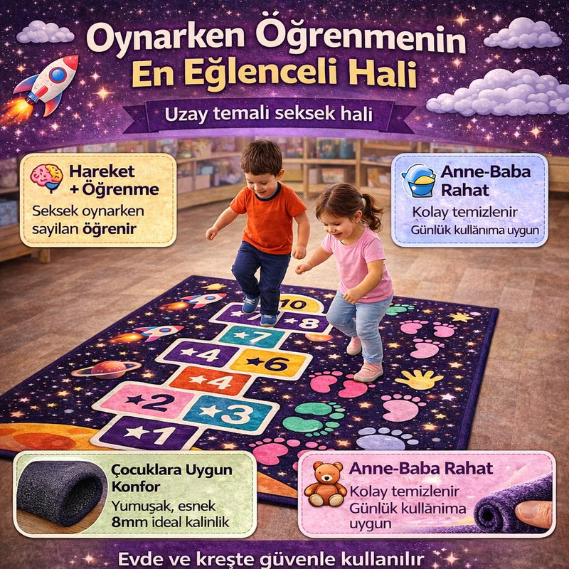 Akıllı Adımlar™ Eğitici Seksek Halısı